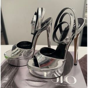 JLO Jennifer Lopez Junnie platform sandal